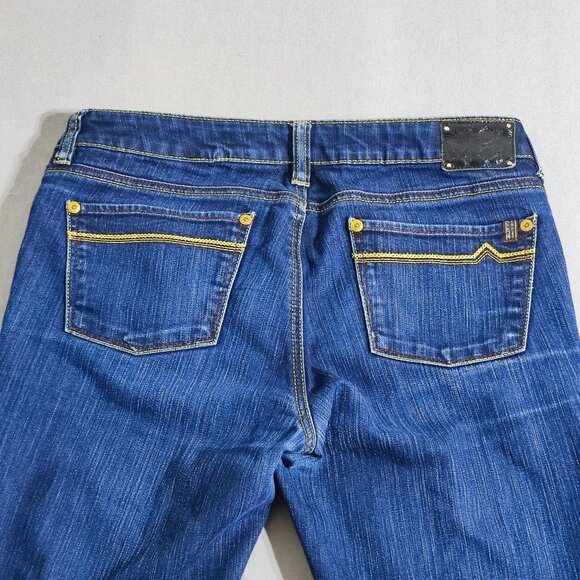 Buffalo Jeans women's sz 30 ink blue colour Selvedge Low rise Straight leg denim - Picture 4 of 13